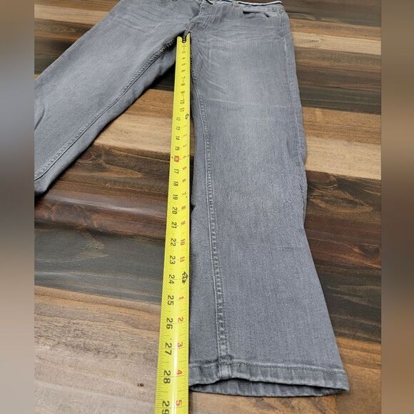 The Original Denim Company Button Fly Jeans Gray W Blue & White Waistband Siz 34 - Picture 9 of 10
